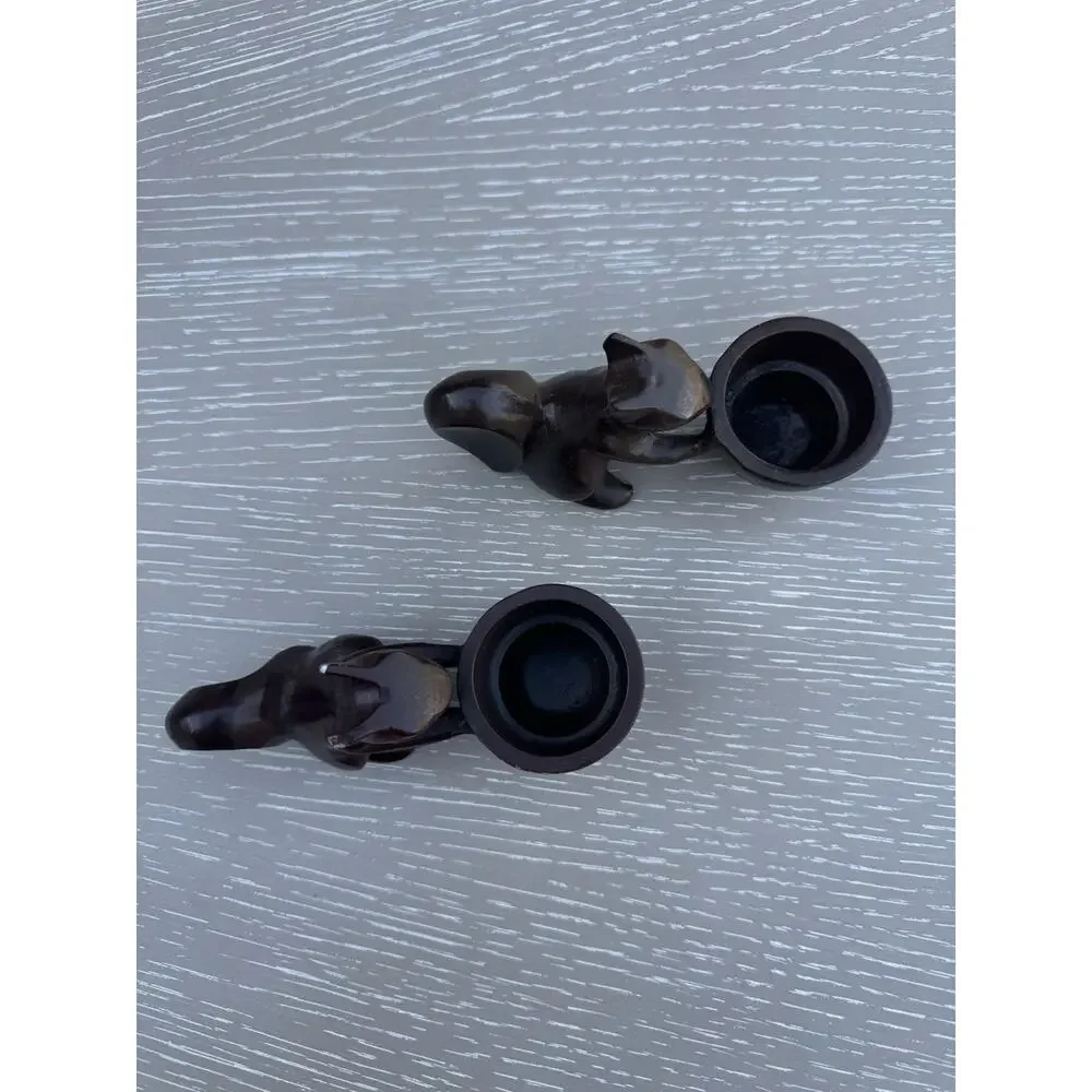 Squirrel Figurine with Flower Pots for Home Decor - Picture 3 of 10